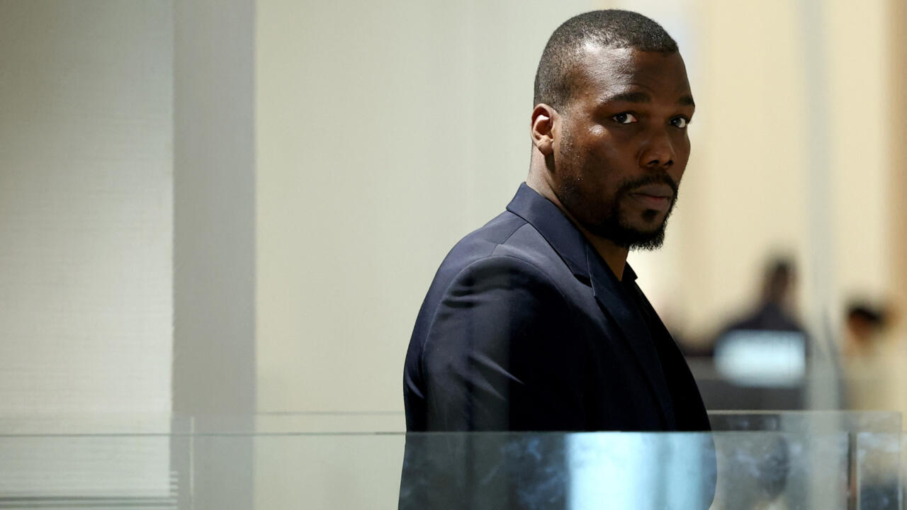 Mathias Pogba, who is accused of pressurising his brother French football player Paul Pogba and his family, leaves the Paris Criminal Court after his trial was suspended, in Paris on November 26, 2024.
