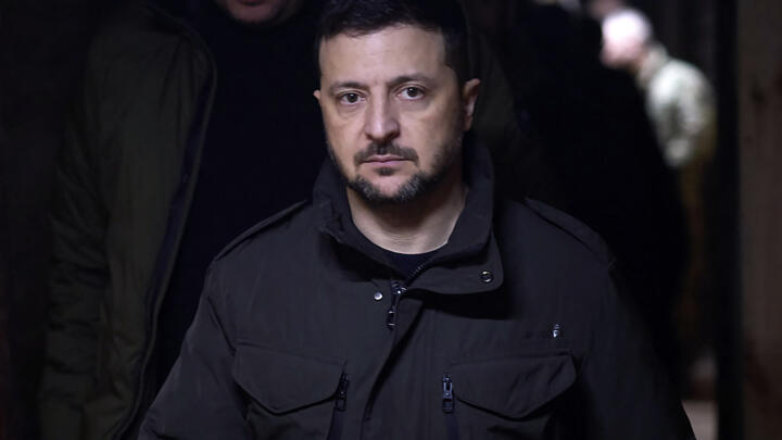 Ukrainian President Volodymyr Zelensky visiting troops fighting on the southern front line in the Zaporizhzhia region, amid the Russian invasion of Ukraine.