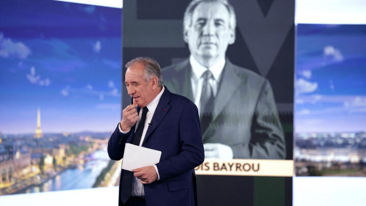 File photo of French PM François Bayrou taken on the set of political TV show "L'Evenement" (The Event) in Paris, December 19, 2024.