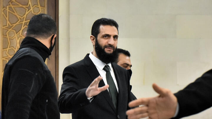 Syria's de facto new leader Ahmed al-Sharaa pictured in Damascus on December 22, 2024.