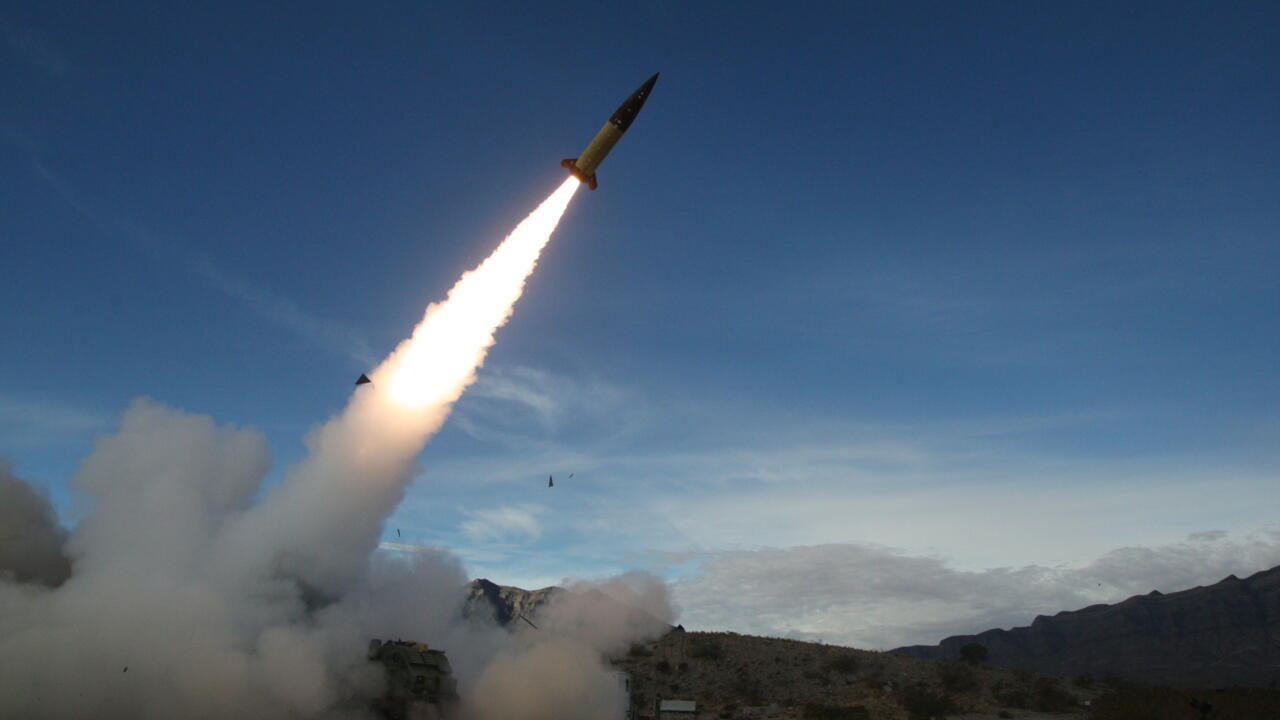 This handout photo courtesy of the US Department of Defense taken on December 14, 2021 shows the US Army conducting live fire tests of the Army Tactical Missile System (ATACMS).