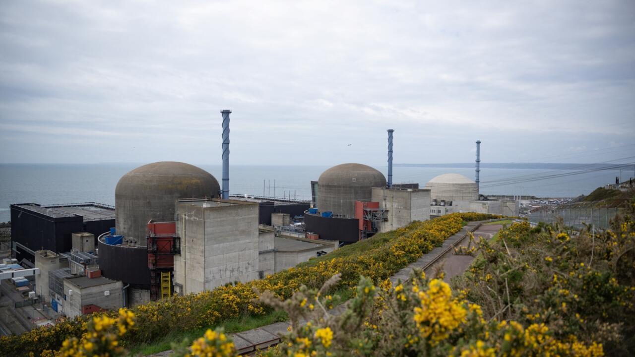 The Flamanville nuclear plant in northwest France, pictured in April 2024.
