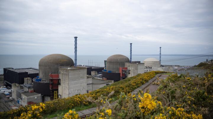 The Flamanville nuclear plant in northwest France, pictured in April 2024.