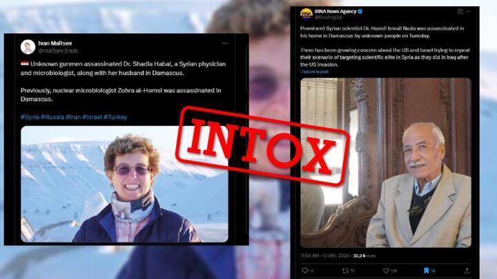 Some social media users have shared photographs of alleged Syrian scientists murdered by Mossad. This is a hoax.