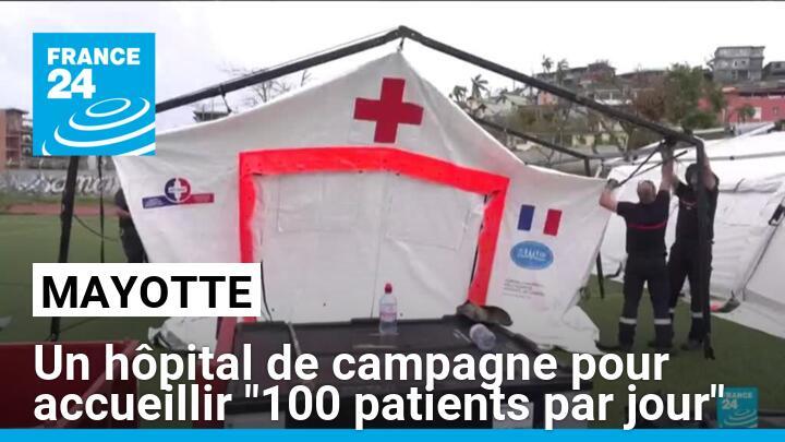 Mayotte : un hôpital de campagne construit pour accueillir "une centaine de patients par jour"